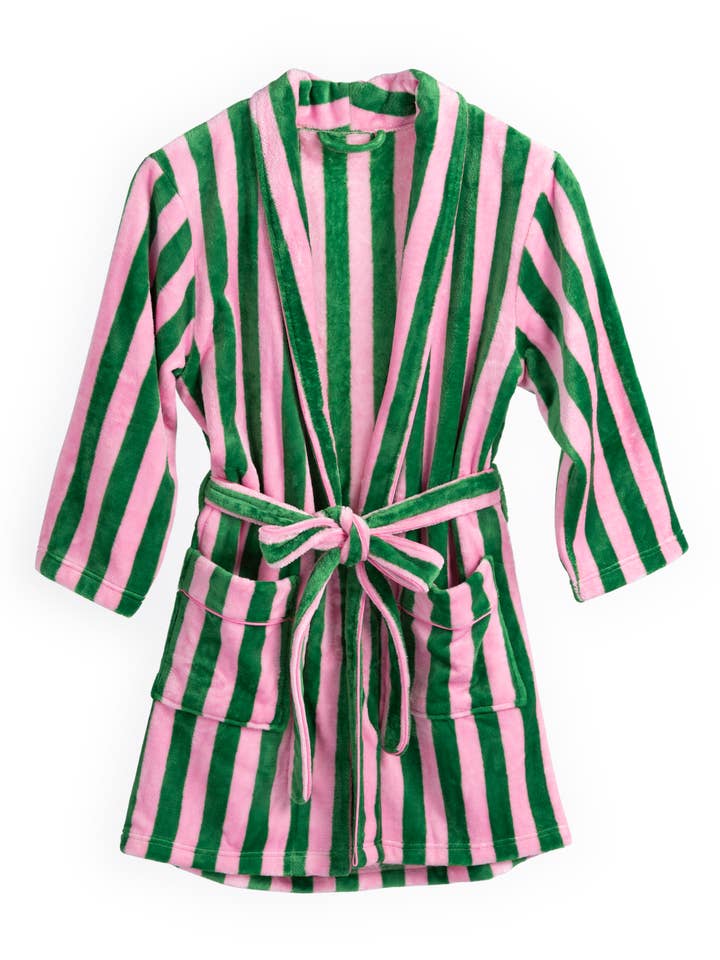 Shiraleah - Wholesale Robe - Women's - FELICITY STRIPE ROBE, GREEN