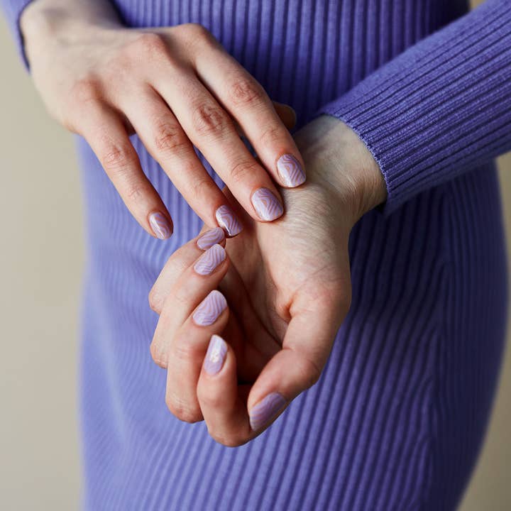 ARTIPS - Wholesale Nail Art/Decal - Verona Lilac Nail Strips 4