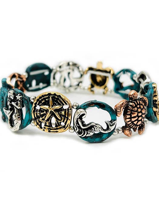 ( NX1035 ) ARMBAND - SJÖJUNGFRU SKÖLDPADDA SJÖSTJÄRNA för wholesale av Jewelry Max