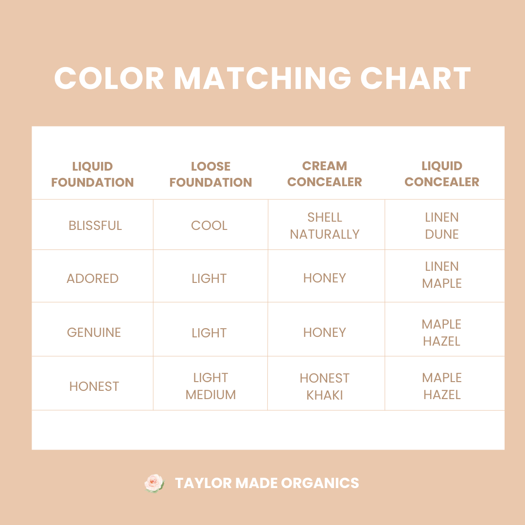 Taylor Made Organics - Wholesale Foundation - Liquid Mineral Organic Foundation –Lightweight, Clean Beauty22