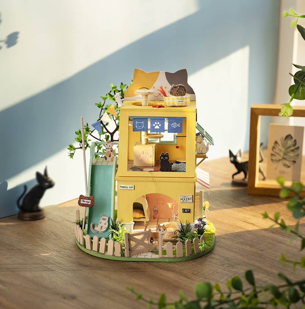 Robotime - Wholesale DIY Craft Kit - DG149 Cat House1