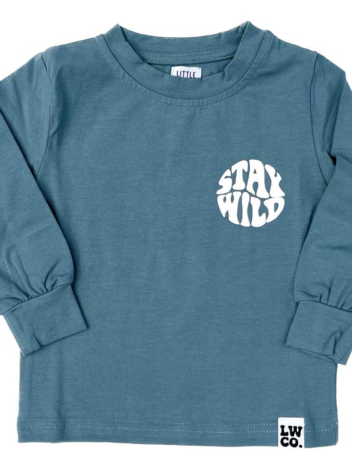 Bleib Wild Langarm für den Großhandel von Little Wilder Kids