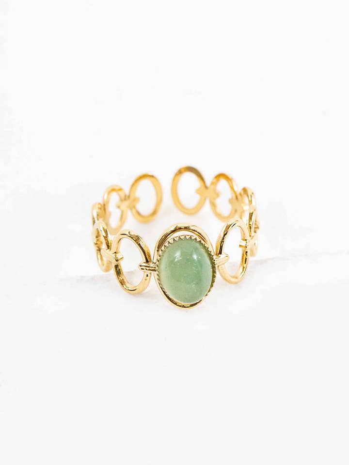 Seafoam Adjustable Ring for wholesale by Lovoda