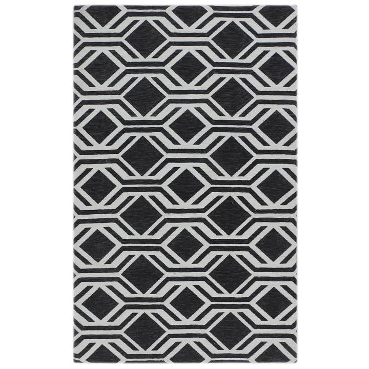 RugSmith Gray Geometric 20" X 36" Anti-Fatigue Kitchen Mat for wholesale by RugSmith