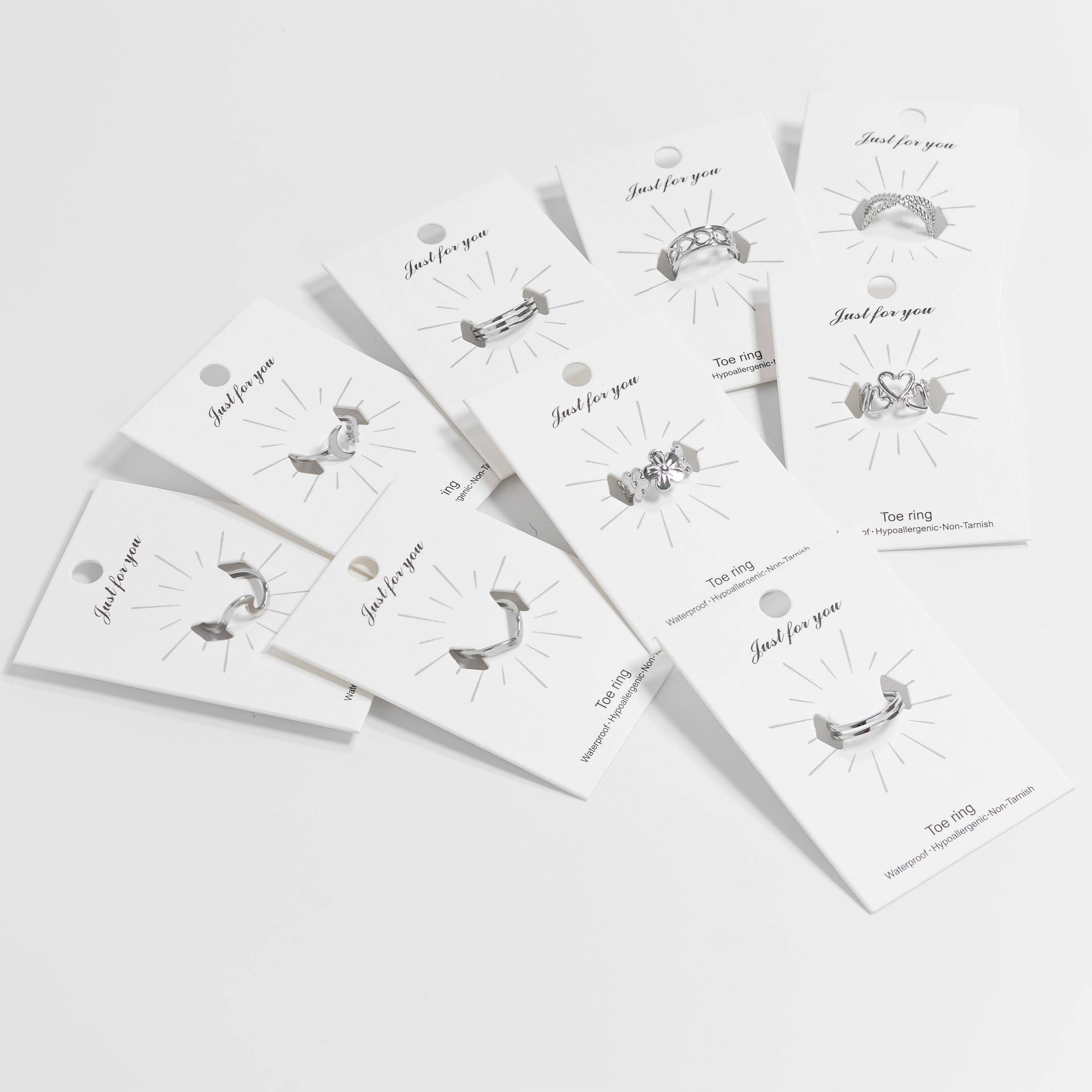 WJW - Wholesale Toe Ring - 18K Gold PVD Stainless Steel Adjustable Wave Toe Ring6