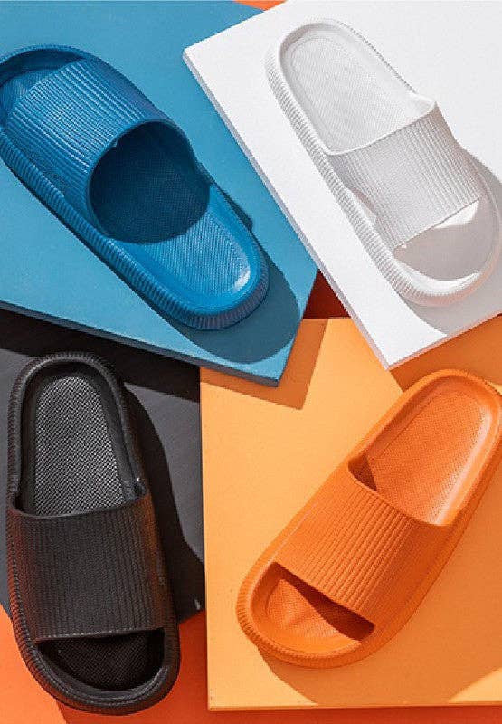 JOSSLYN by wall to wall - Wholesale Slides - Women's - FLAT COMFORT AIR CLOUD EVA SLIDE SANDALS SLIPPERS | 40SP0102