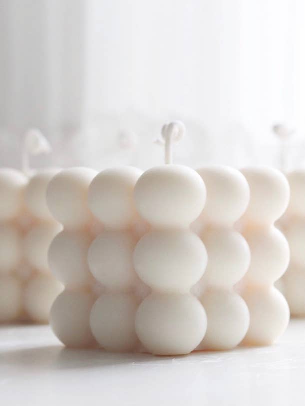 Minimalist Bubble Candle for wholesale by Lolitas Candle Co