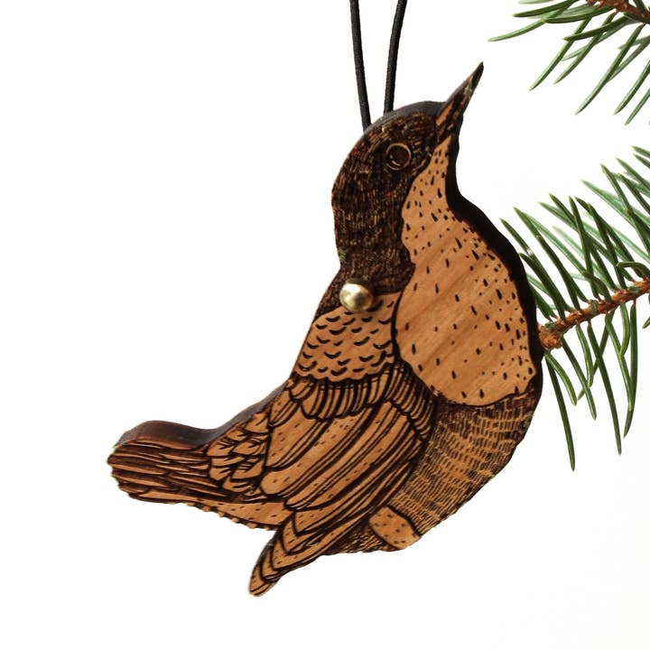 Fågel | Trä prydnad för wholesale av Lucca