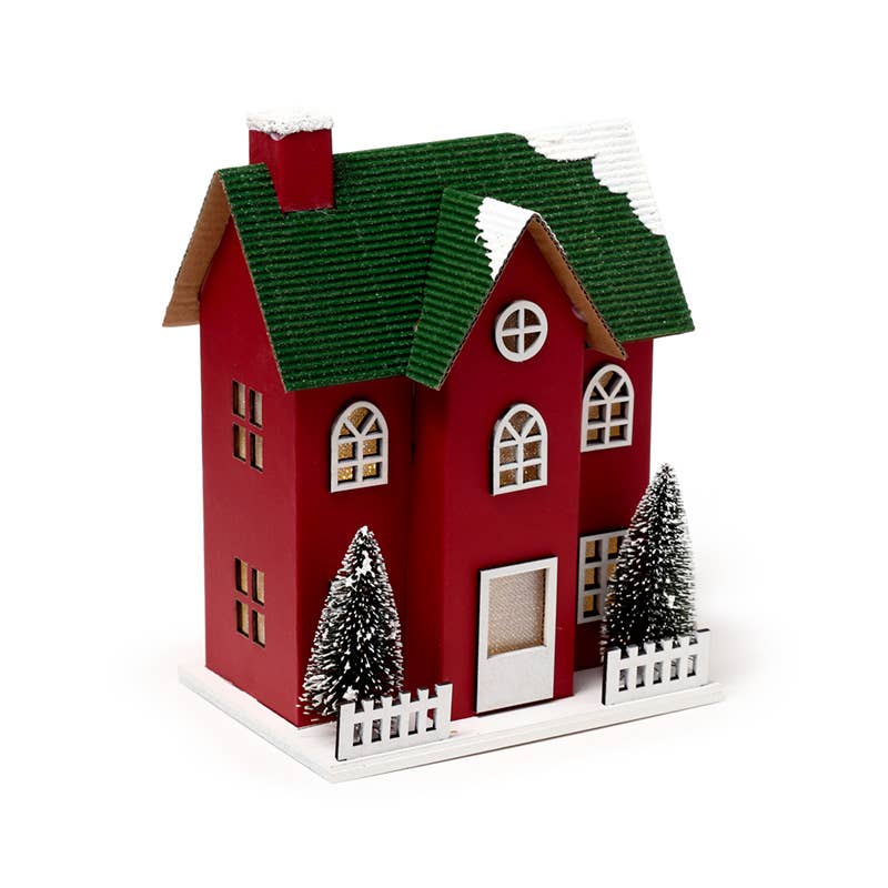 Puckator Ltd - Wholesale Ornament - Christmas Town House LED Decoration0