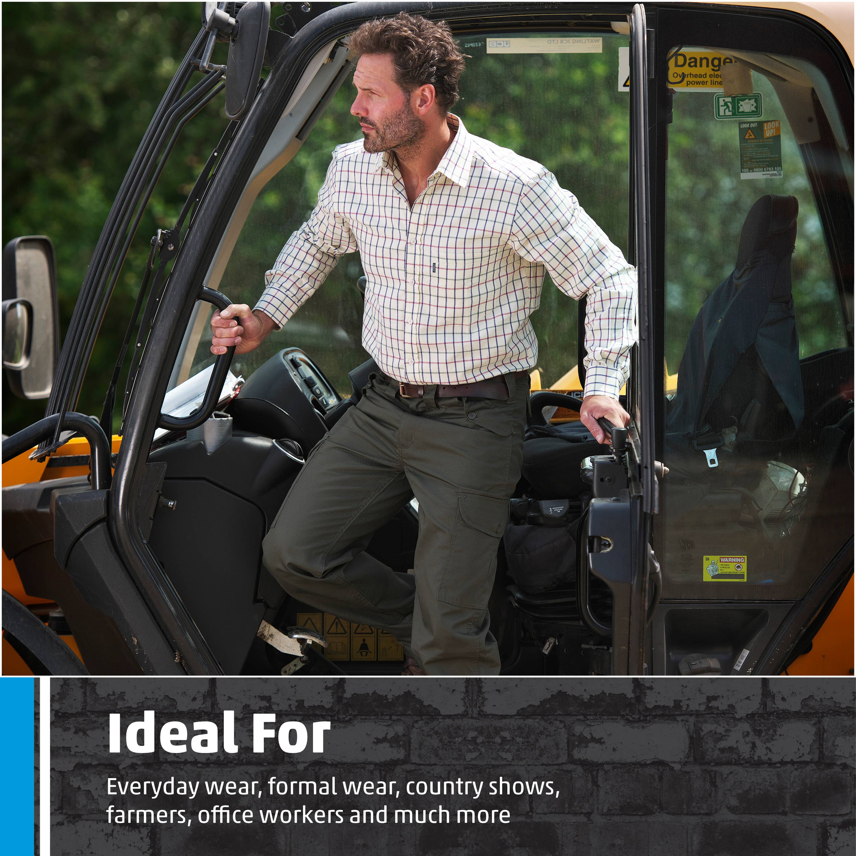 Blue Fort Melton Shirt, 100% Cotton, Breathable, Classic Fit for wholesale on Faire7