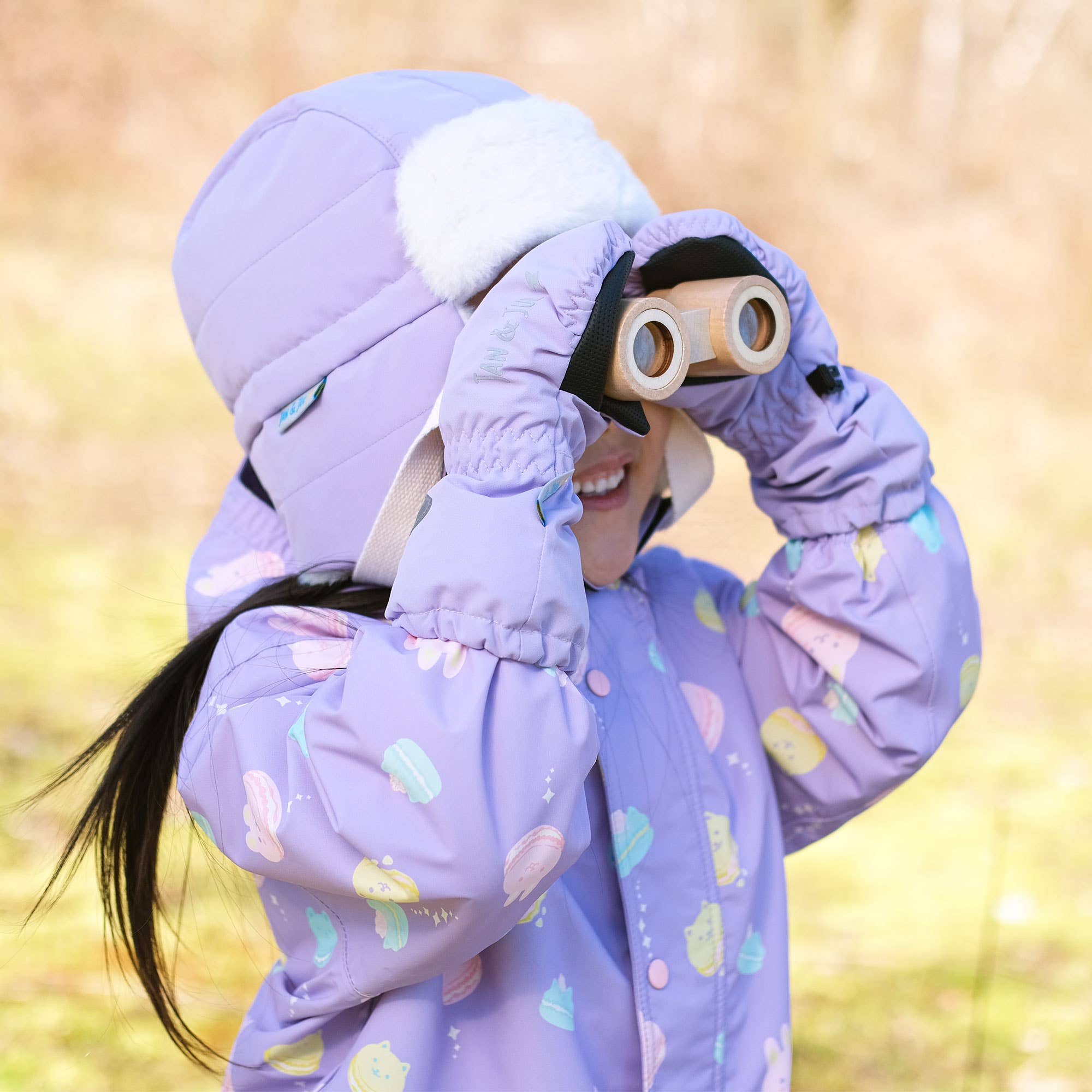 Jan & Jul - Wholesale Mittens - Kids - Lavender | Cozy-Dry Waterproof Rain Mittens1