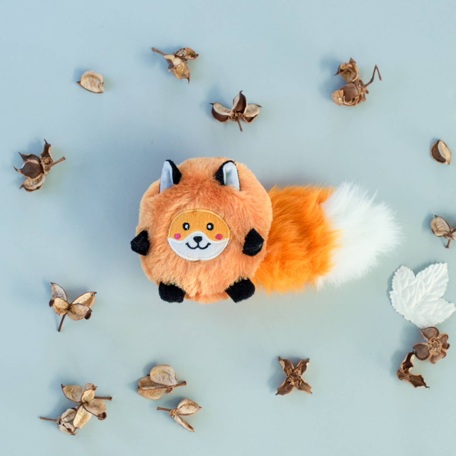 ZippyPaws - Wholesale Pet Plush Toy - Dog - Bushy Throw - Fox - Dog Toy3