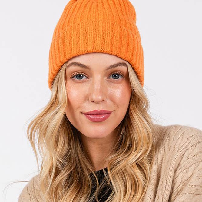 Hana - Wholesale Beanie - Women's - Two Tone Color Pom Pom Beanie Winter Hat17