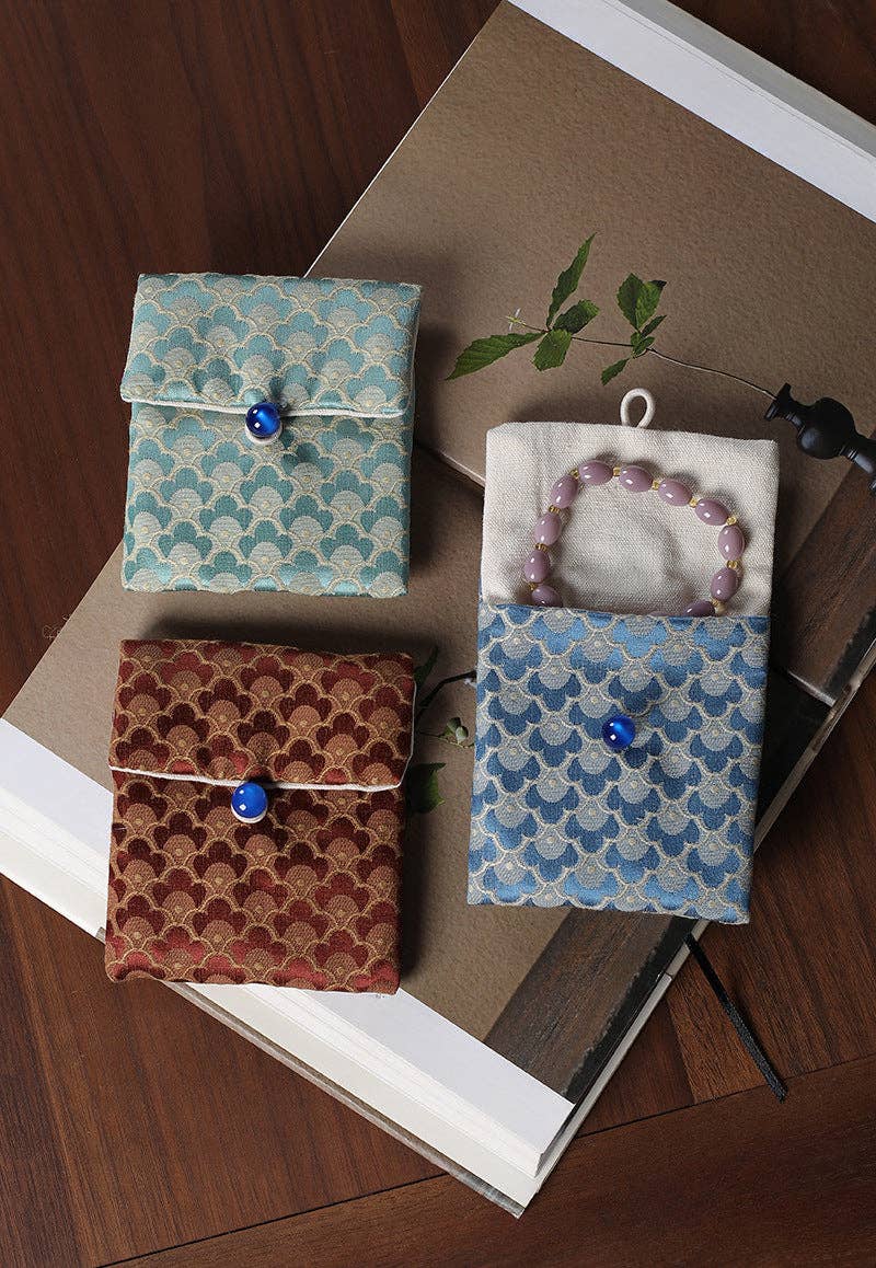 Gohobi （We cover U.S. import duties） – Großhandel Schmuckschatulle/-Organizer – Gohobi Deluxe Armbandtasche aus chinesischem Brokat13