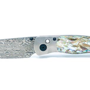 Santa Fe Stoneworks - Wholesale Pocket Knife/Holder - El Rey Damasteel Gemstone Exotic Collection