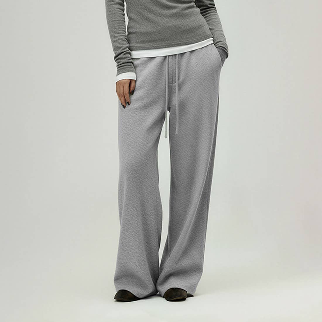 Sodalemon - Wholesale Pants - Women's - Women Mid-Rise Wide-Leg Pants - Lyocell Air Layer4