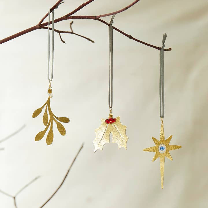 Just Trade UK – Ornamento por atacado – Decoração de Natal com Visco1