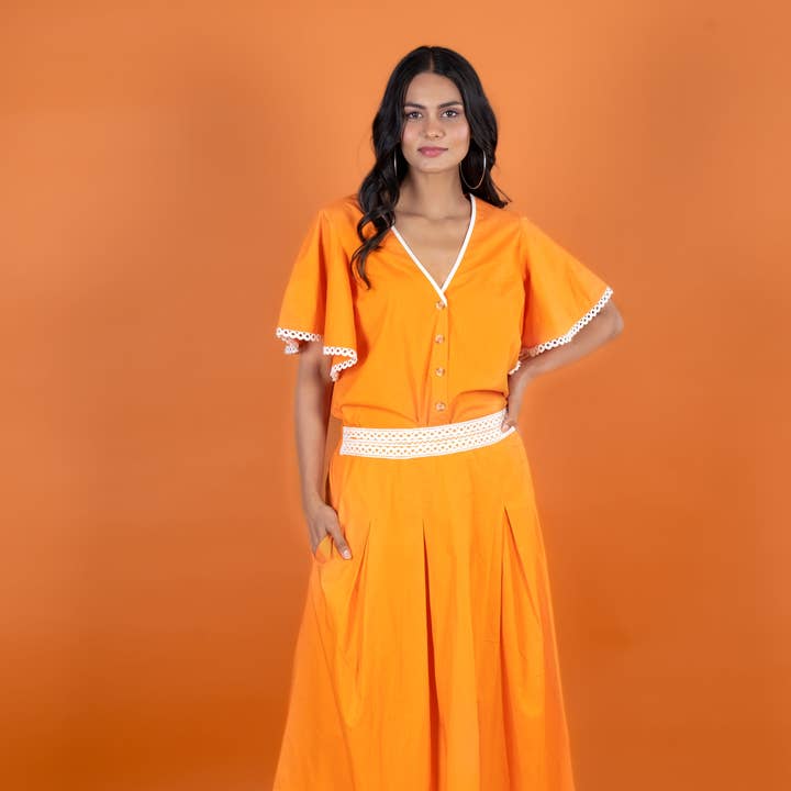 POPPY TOP TANGERINE and other Purchase Wholesale lace edge bias binding. Free Returns & Net 60 Terms on Faire trending on Faire.