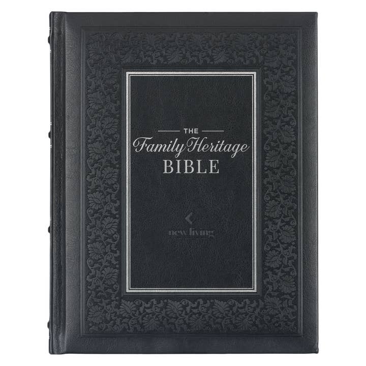Christian Art Gifts - Wholesale Book - Adult - NLT, The Family Heritage Bible Hardcover, Black