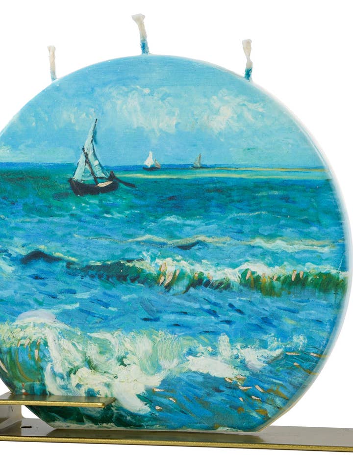 "Marina a Saintes-Maries" di Vincent van Gogh - Rotondo per la vendita all'ingrosso da parte di Flatyz EU