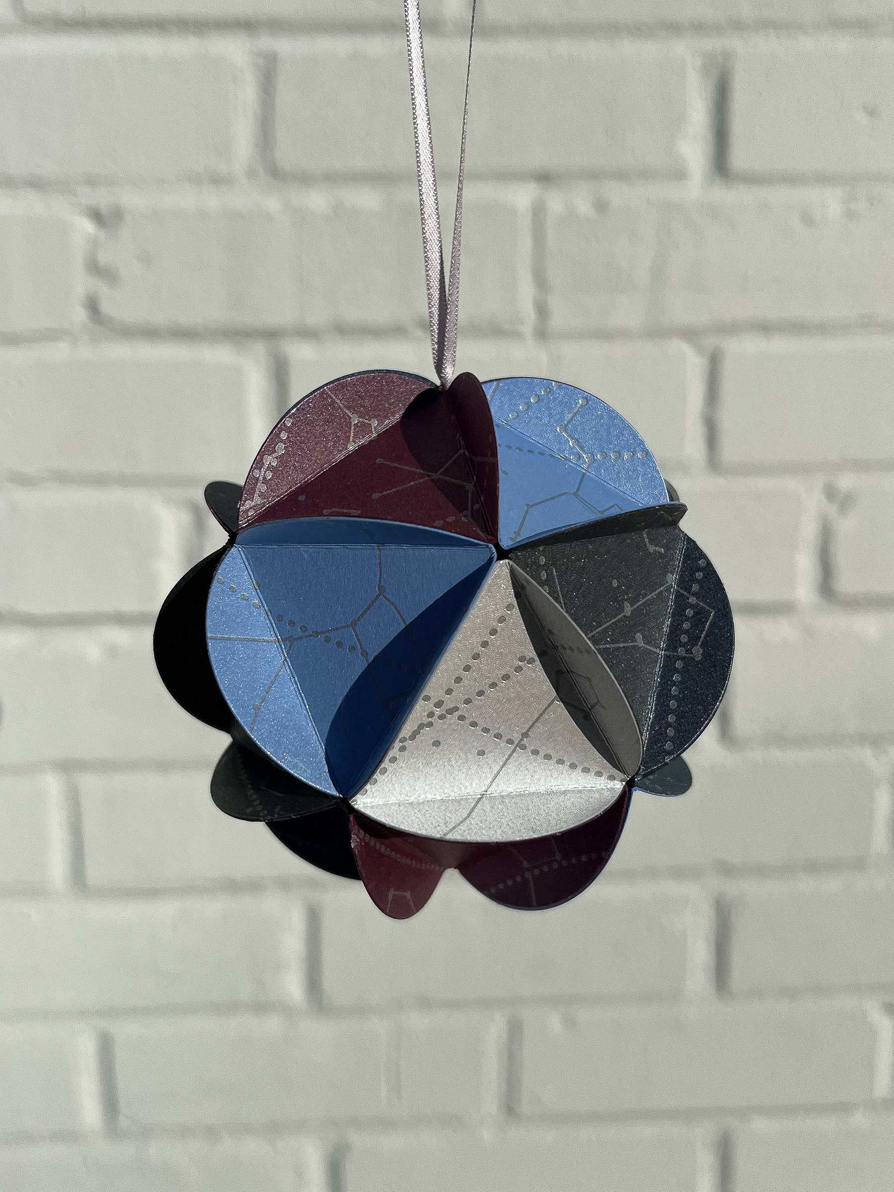 Blackbird Letterpress - Wholesale DIY Craft Kit - icosahedron DIY ornament kit - starlight3