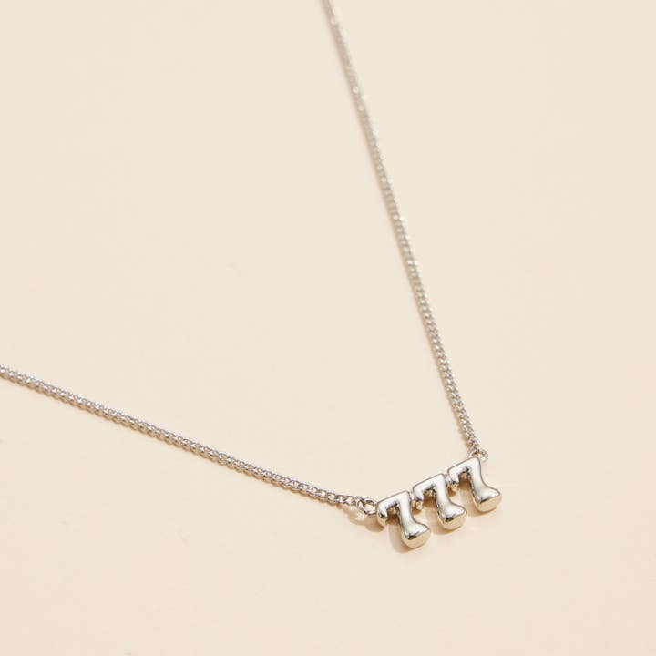 Lilla Haven - Wholesale Halskettinghanger - Engel nummer „777" 18-karaats gouden dompelketting1