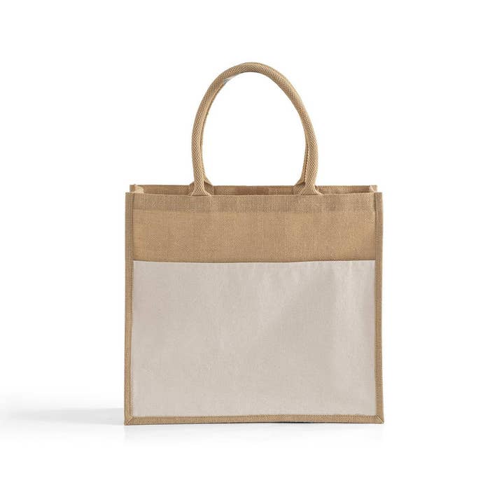 Natural Large Jute Tote Bags – Eco-Friendly Wholesale Burlap Totes for wholesale on Faire