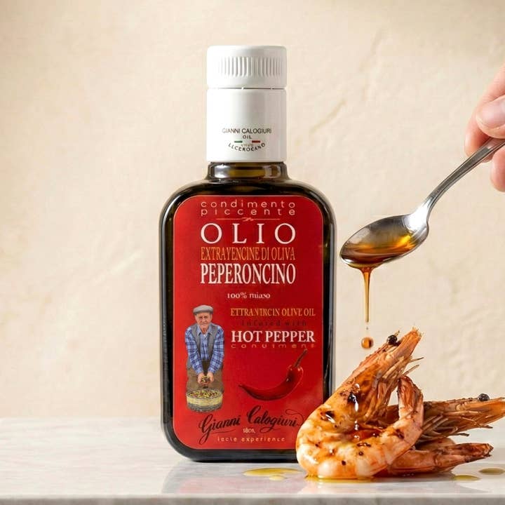 Huile d'Olive Extra Vierge au Piment TOP pour la vente par Vincotto Balsamico Gianni Calogiuri Azienda Agricola