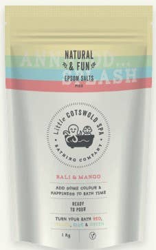 Cotswold Spa Bathing Company - Wholesale Bath Salts - Children's Natural & Fun Epsom Salts with Barley & Mango 1kg1