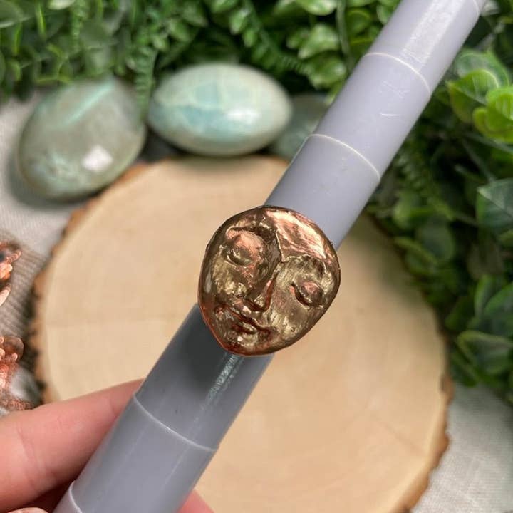 Copper Ashes - Wholesale Cocktail/Statement Ring - Goddess Ring Size 10.52