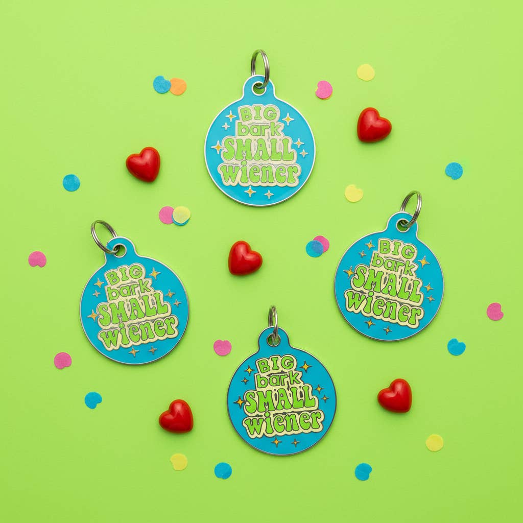 Bad Tags - Wholesale Halsbandlabel - Hond - Grappige Hondenpenning Scanbare QR-code - Grote Blaffer Kleine Wiener7