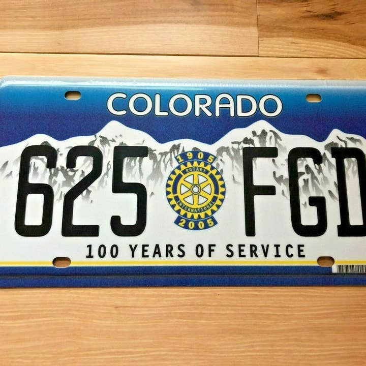 RusticPlates - Wholesale Sign - Colorado Rotary License Plate0