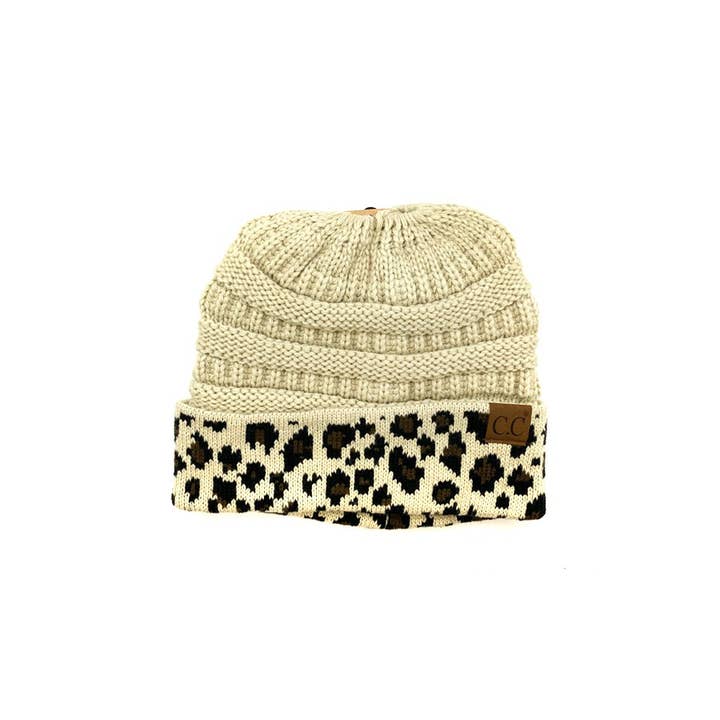 Suzie Q USA – wholesale Mössa - Dam – CC Leopard mönster svans mössa