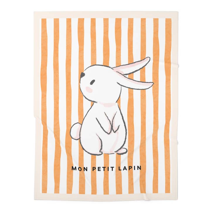 Striped Baby Blanket - Mon Petit Lapin, Baby Swaddle for wholesale by MARA Style