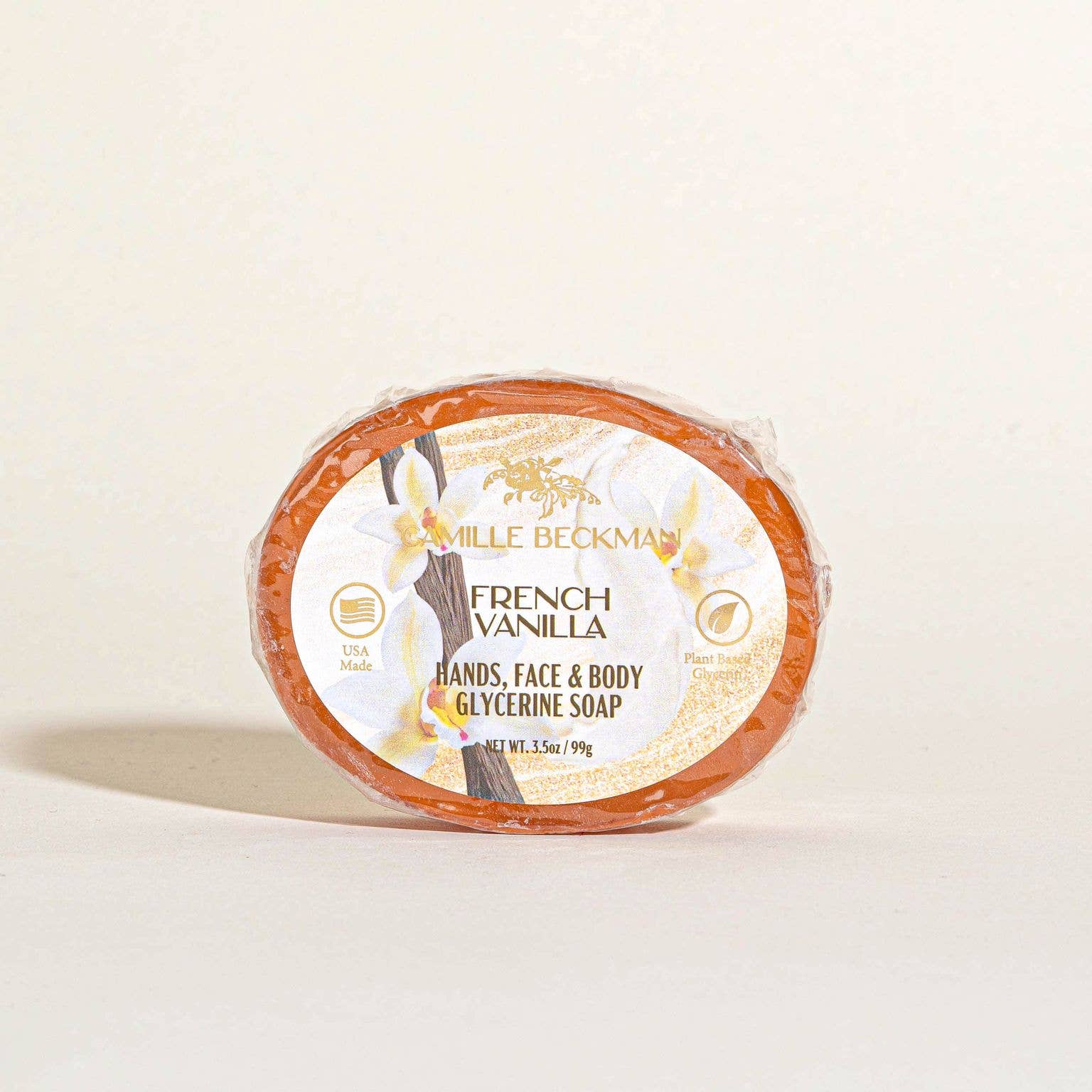 Camille Beckman - Vendita all'ingrosso Saponette - Sapone alla glicerina alla vaniglia francese per mani, viso e corpo