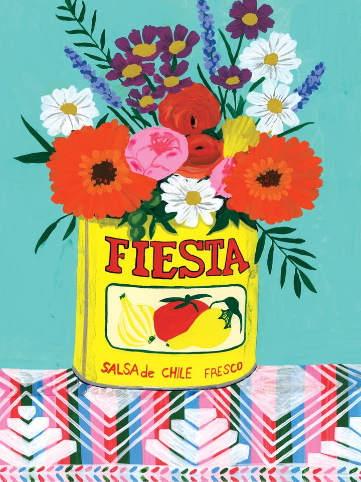 Impression d'art - Fleurs de Fiesta pour la vente par Anisa Makhoul