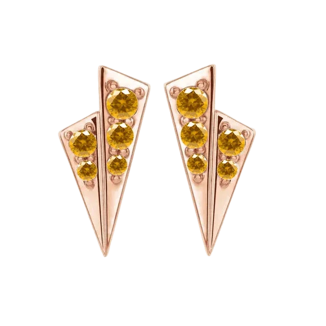 Piercing-zone - Wholesale Single Earring - Alla – 14K/18K Gold Multi-Stone Threadless End4