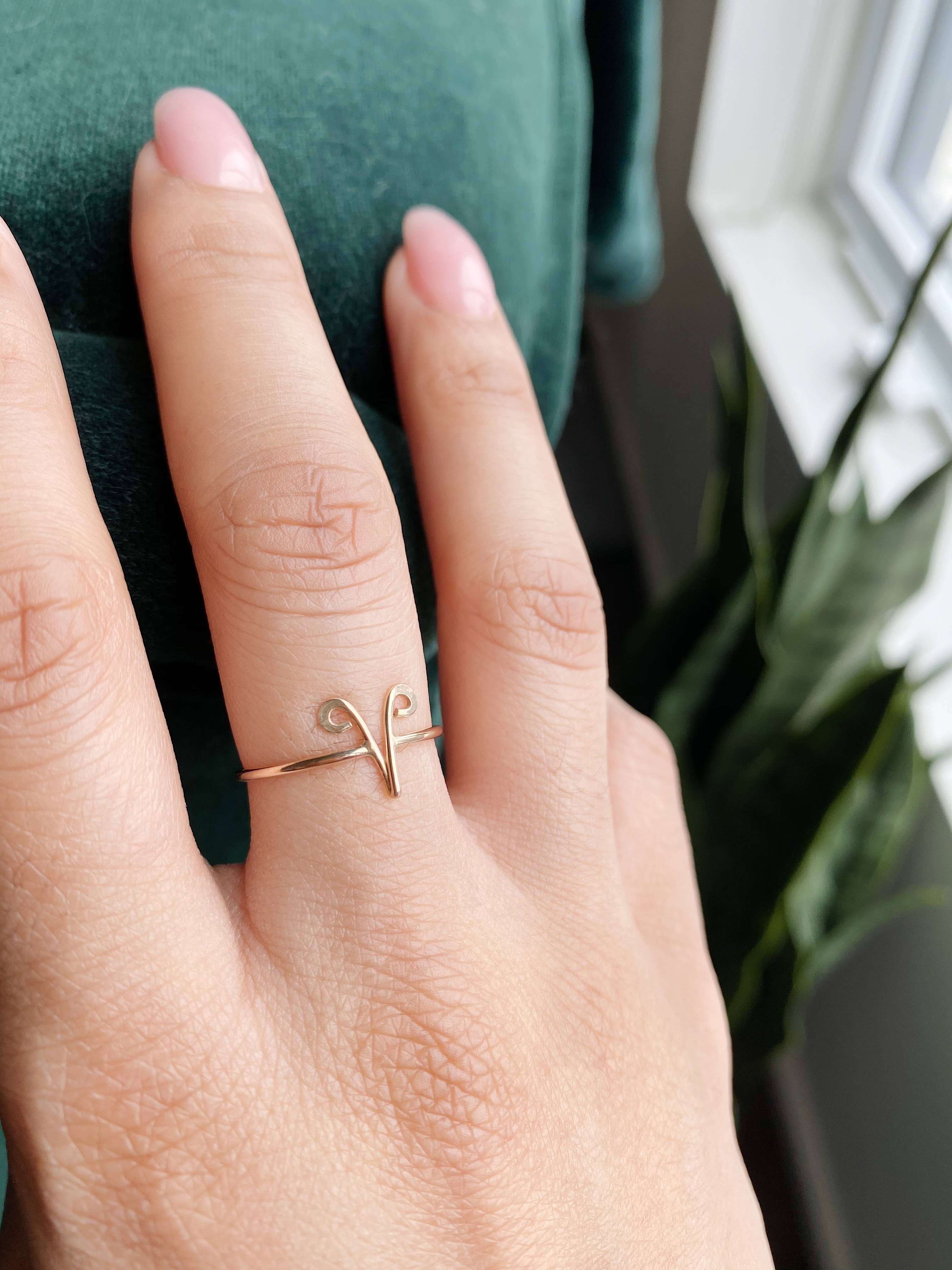 From Brooklyn With Love - Vente Anneau/bague à empiler - Bague Bélier | Bague d'astrologie en or 14 carats2