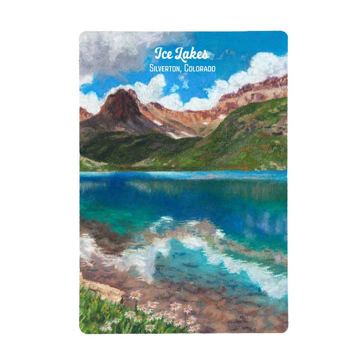 Ice Lakes Silverton Colorado Magnet for wholesale by Duck Girl Art