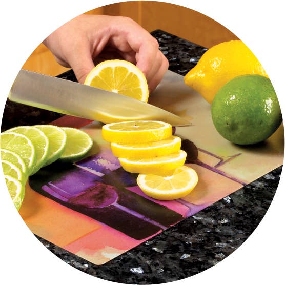 American Products Group, Inc - Wholesale Cutting Board - 5" x 7" Blue Hawaiian Magic Slice Bar Size1