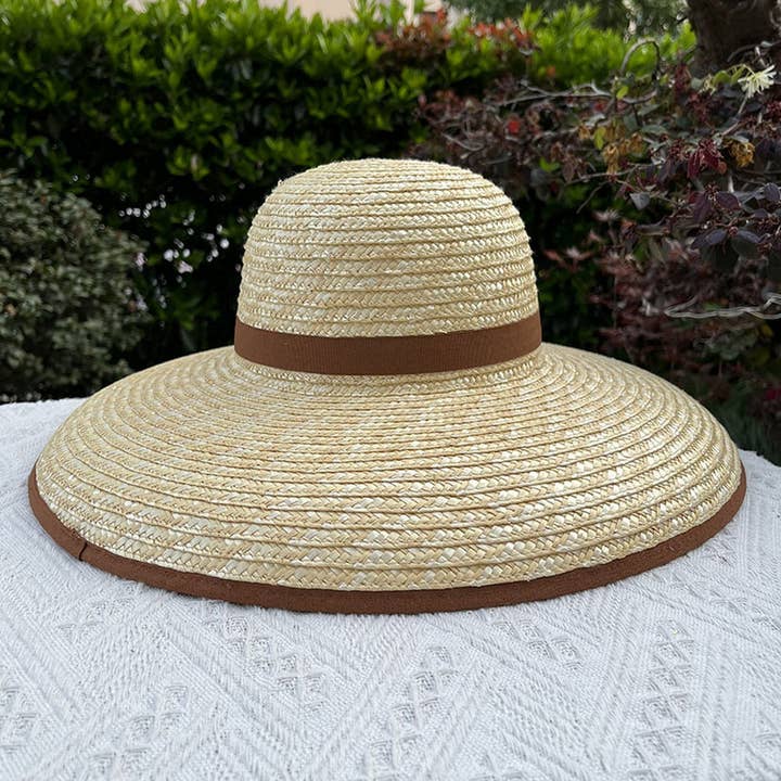 ACCITY - Wholesale Straw Hat - Women's - LARGE BRIM STRAW HATS FOR WOMENS BEACHWEAR_CWAH115714