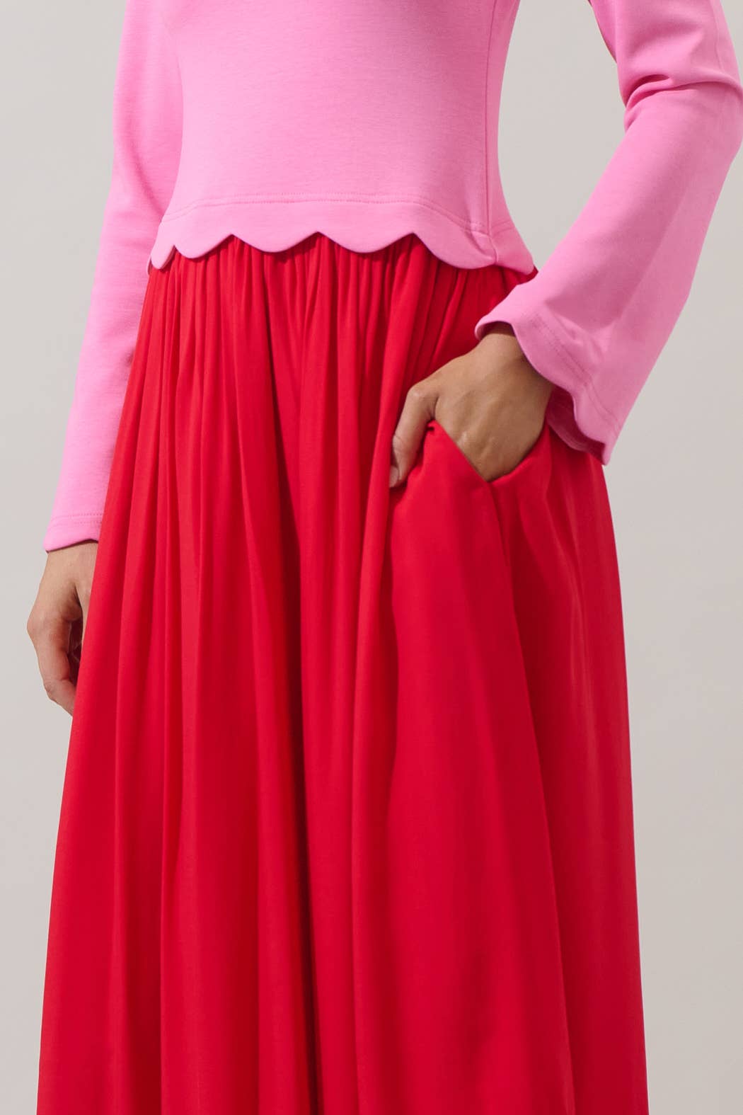 Sugarlips – wholesale Klänning - Dam – Zenie Färgblock Midi Klänning3