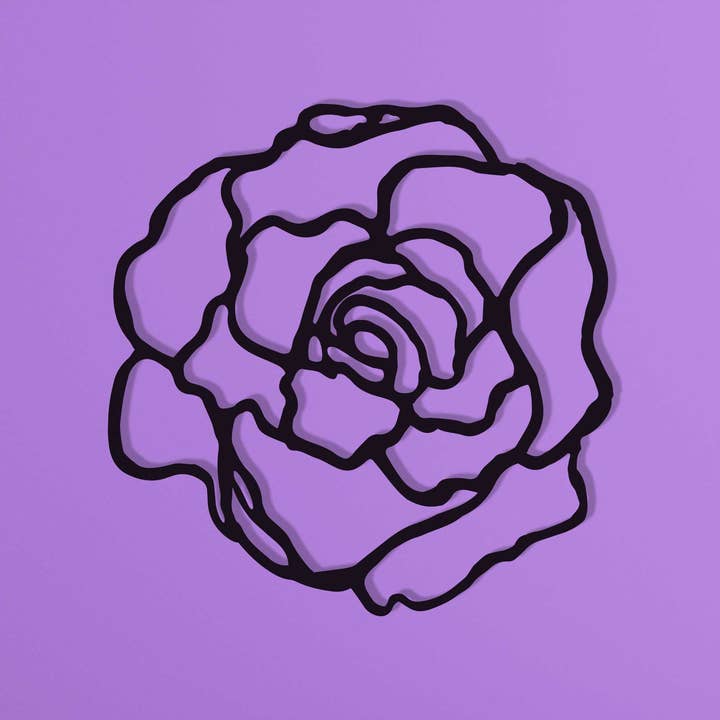 Hello Rose - Metal Wall Art for wholesale by Blackberry Empress