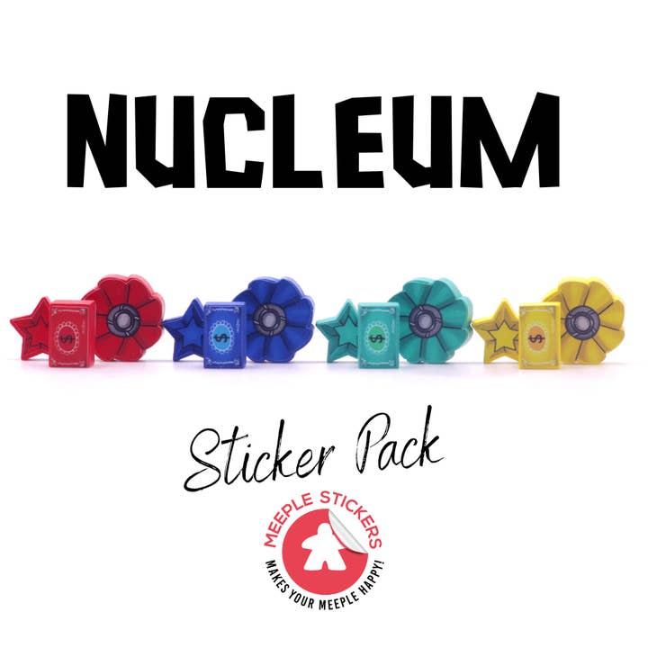 Nucleum Sticker Set for wholesale by Meeple Stickers