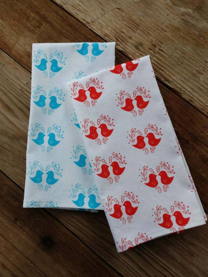 Lovebird Kökshandduk för wholesale av Maple Moon Designs