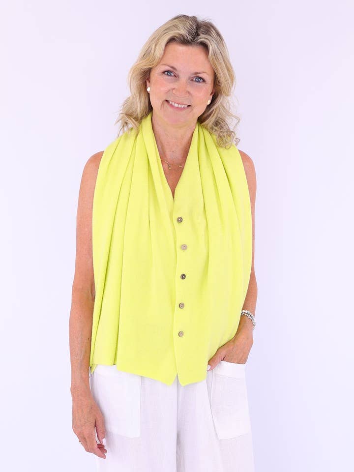 Cadenza Italy Ltd – wholesale Poncho – Women's – Summer Poncho with Buttons2