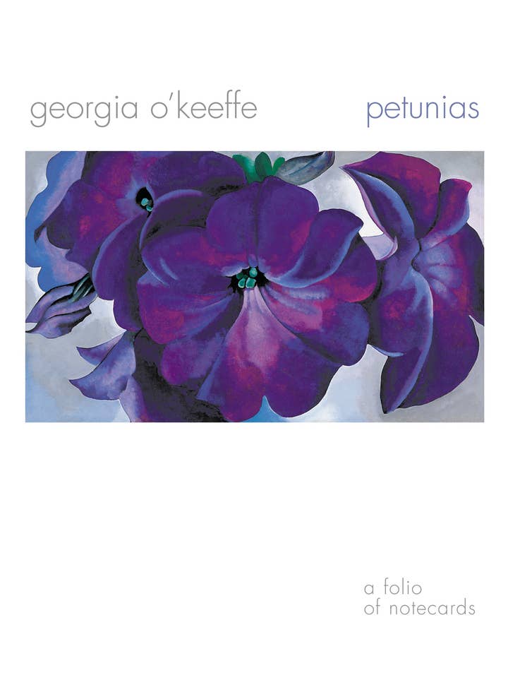 Georgia O'Keeffe: Petunias Notecard Folio for wholesale by Pomegranate
