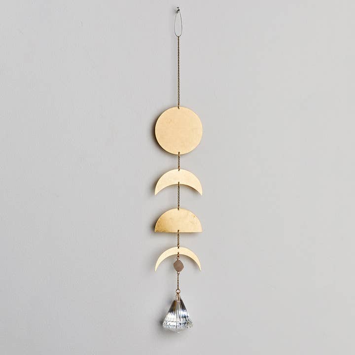 Scout Curated Wears - Wholesale Suncatcher - Suncatcher- Moon Phase/Moonstone
