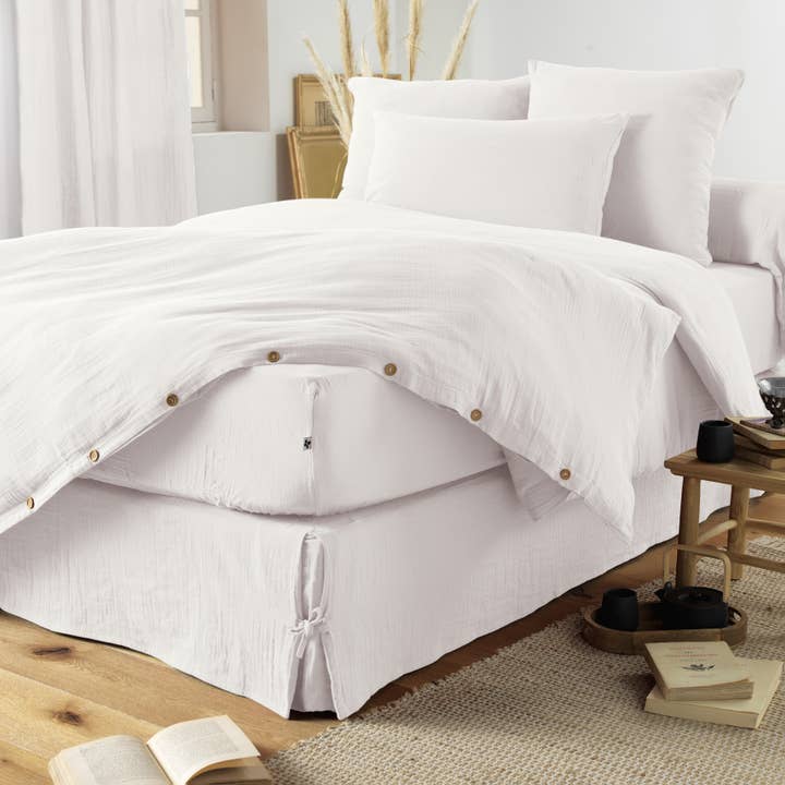 L'effet Papillon - Wholesale Bedding Pillowcase/Sham - GAÏA Chantilly cotton gauze pillow case 60 x 60 cm