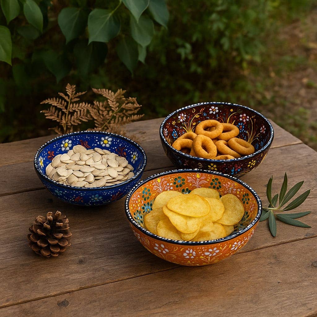 Etnico del Mondo - Wholesale Decorative Plate/Dish/Bowl - Turkish Ceramic Bowl Ethnic Handicraft Relief #94